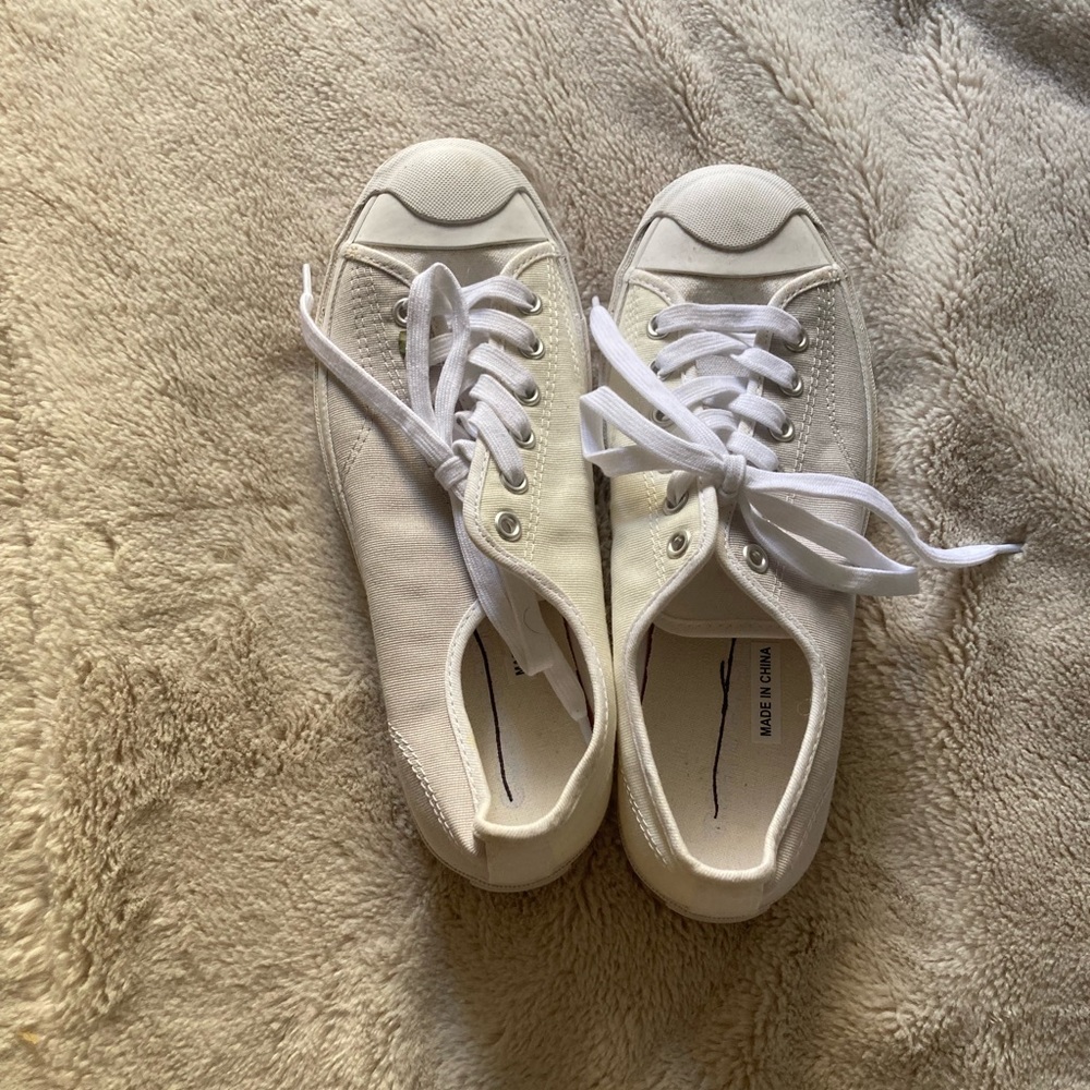 White Converse Jack Purcell shoes - NEW
